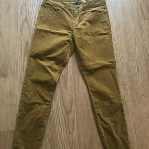 CAbi skinny tan corduroy pants